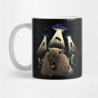 Capybara Abduction Mug